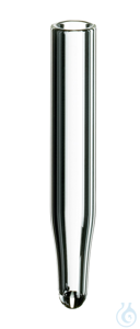 Mikroeinsatz. Klarglas. 1. hydrolytische Klasse. 9 mm Spitze. 0.1 ml. 31 x 5...
