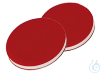 Septum. 8 mm. PTFE rot/Silikon weiß/PTFE rot. 1.0 mm. 45° shore A. VE=1000....