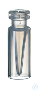 Schnappringflasche ND11, TPX, klar, 0,3 ml, 32 x 11,6 mm, integrierter...