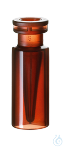 Schnappringflasche ND11, braun, transparent, 0,3 ml, 32 x 11,6 mm,...
