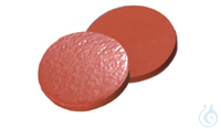 Septum, 12 mm, Naturkautschuk rot-orange/TEF transparent, 1,3 mm, 60° shore...
