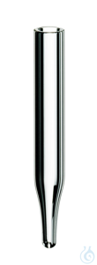 Mikroeinsatz, Klarglas, 1. hydrolytische Klasse, 13 mm Spitze, 0,1 ml, 34 x 5...