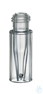 Kurzgewindeflasche ND9. TPX. klar. 0.2 ml. 32 x 11.6 mm. TopSert....