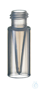 Kurzgewindeflasche ND9. PP. transparent. 0.3 ml. 32 x 11.6 mm. integrierter...