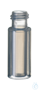 Kurzgewindeflasche ND9. PP. transparent. 0.7 ml. 32 x 11.6 mm. VE=100....