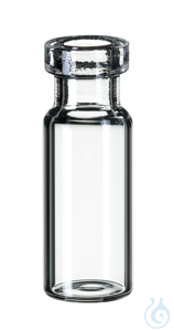 Rollrandflasche ND11, Klarglas, 1. hydrolytische Klasse, 1,5 ml, 32 x 11,6...