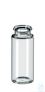 Schnappdeckelglas ND18, Klarglas, 3. hydrolytische Klasse, 10 ml, 50 x 22 mm,...