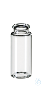 Schnappdeckelglas ND18. Klarglas. 3. hydrolytische Klasse. 10 ml. 50 x 22 mm....