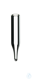 Mikroeinsatz. Klarglas. 1. hydrolytische Klasse. 12 mm Spitze. 0.1 ml. 31 x 6...