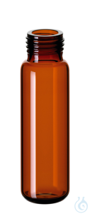 Feingewindeflasche ND18. Braunglas. 1. hydrolytische Klasse. gerundeter...