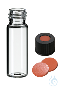 2in1 Kit: Gewindeflasche ND13. Klarglas. 1. hydrolytische Klasse. 4.0 ml. 45...