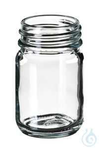 Zylinderglas ND40. Klarglas. 3. hydrolytische Klasse. 50 ml. 69.5 x 44 mm....