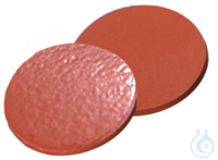 Septum, 8 mm, Naturkautschuk rot-orange/TEF transparent, 1,3 mm, 60° shore A,...
