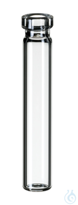 Rollrandflasche ND8, Klarglas, 1. hydrolytische Klasse, 0,7 ml, 40 x 7 mm,...