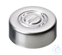Bördelkappe ND20. Aluminium. Mittelabriss. ohne Septum. VE=1000. LABSOLUTE®...