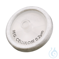 Spritzenvorsatzfilter. Ø=30 mm. Glasfaser-Vorfilter/regenerierte Cellulose...