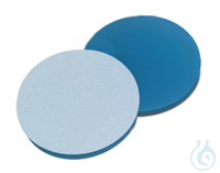Septum, 19,5 mm, Silikon blau transparent/PTFE weiß, 1,3 mm, 45° shore A,...