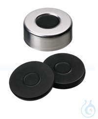 Bördelkappe ND20. Aluminium. Standard. 10 mm Mittelloch. Butyl Formscheibe....