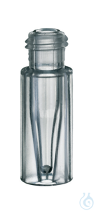 Kurzgewindeflasche ND9, TPX, klar, 0,2 ml, 32 x 11,6 mm, TopSert,...