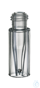 Kurzgewindeflasche ND9. TPX. klar. 0.2 ml. 32 x 11.6 mm. TopSert....