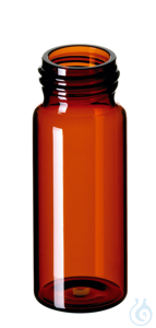 Gewindeflasche ND24 (EPA), Braunglas, 1. hydrolytische Klasse, 30 ml, 72,5 x...