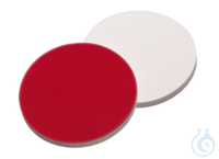 Septum. 9 mm. Silikon weiß/PTFE rot. 1.0 mm. 55° shore A. VE=1000. LABSOLUTE®...