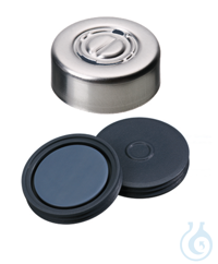 Bördelkappe ND20. Aluminium. Mittelabriss. Butyl/PTFE. Pharma-Fix. 3.0 mm....