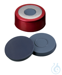 Bördelkappe ND20, Aluminium, rot lackiert, Bimetall, magnetisch, 8 mm...