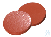 Septum. 9 mm. Naturkautschuk rotorange/ TEF transparent. 1.0 mm. 60° shore...