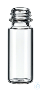 Kurzgewindeflasche ND9, Klarglas, 1. hydrolytische Klasse, 1,5 ml, 32 x 11,6...