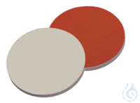 Septum, 11 mm, RedRubber/PTFE beige, 1,0 mm, 45° shore A, VE=1000, LABSOLUTE®...