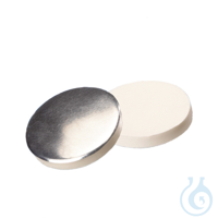 Septum, 22 mm, Silikon weiß/Aluminiumfolie silber, 3,0 mm, 50° shore A,...