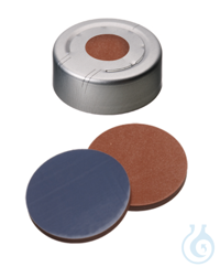 Bördelkappe ND20. Stahl. 5 mm Mittelloch. Ultra High Temperature Septum...