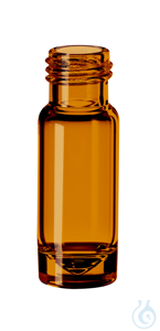 Mikroliter-Kurzgewindeflasche ND9. Braunglas. 1. hydrolytische Klasse. 1.1...