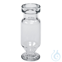 Rollrandflasche ND11, "Vasen-Vial", Klarglas, 1. hydrolytische Klasse, 1,2...