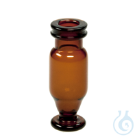 Schnappringflasche ND11, "Vasen-Vial", Braunglas, 1. hydrolytische Klasse,...