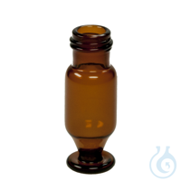 Kurzgewindeflasche ND9. ''Vasen-Vial''. Braunglas. 1. hydrolytische Klasse....