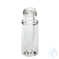 Kurzgewindeflasche ND9. Klarglas. 1. hydrolytische Klasse. 0.25 ml. 32 x 11.6...