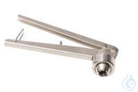 Verschließzange. aus Edelstahl. manuell. für ND11 Aluminium-Bördelkappen....
