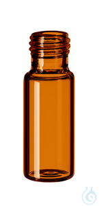 Kurzgewindeflasche ND9. Braunglas. 1. hydrolytische Klasse. 1.5 ml. 32 x 11.6...