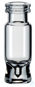 Schnappringflasche ND11, Klarglas, 1. hydrolytische Klasse, Mikrolitervial,...