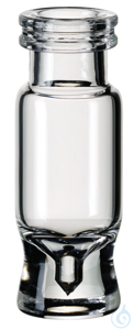 Schnappringflasche ND11. Klarglas. 1. hydrolytische Klasse. Mikrolitervial....