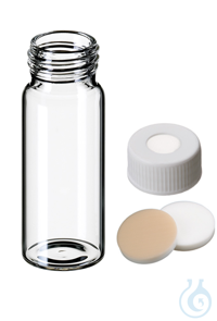 2in1 Kit: Gewindeflasche ND24 (EPA). Klarglas. 1. hydrolytische Klasse. 40...