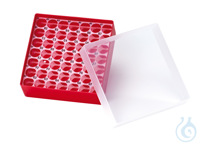 Aufbewahrungsbox. PP. rot. 49 Positionen. alphanumerische Codierung. für ND13...