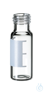 Kurzgewindeflasche ND9.  Klarglas. 1.  hydrolytische Klasse. 1.5 ml. 32 x...