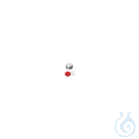 Bördelkappe ND11. Aluminium. klar lackiert. 5.5 mm Mittelloch. Septum Silikon...