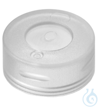 Schnappringkappe ND11. PP. transparent. ohne Septum. mit verdünnter...