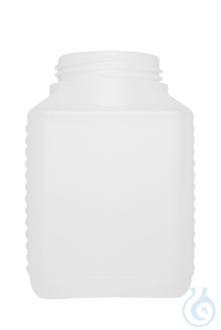 Vierkantflasche. HDPE. 1000 ml. natur. 89 x 89 x 173 mm. Gewinde 60 mm....