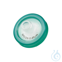 Spritzenvorsatzfilter ProFill. Ø=17 mm. Nylon (PA). 0.45 µm. grüner Ring....