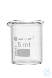 Bechergläser. niedrige Form. aus Borosilikatglas 3.3. mit dauerhafter....